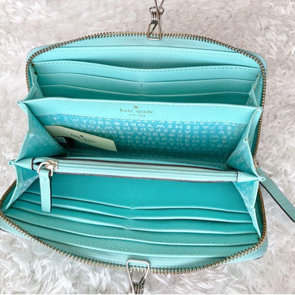 NWT Kate Spade Coated Leather Ice Cream LIMITED EDITION Wallet in Minticepop NWT - Picture 9 of 11